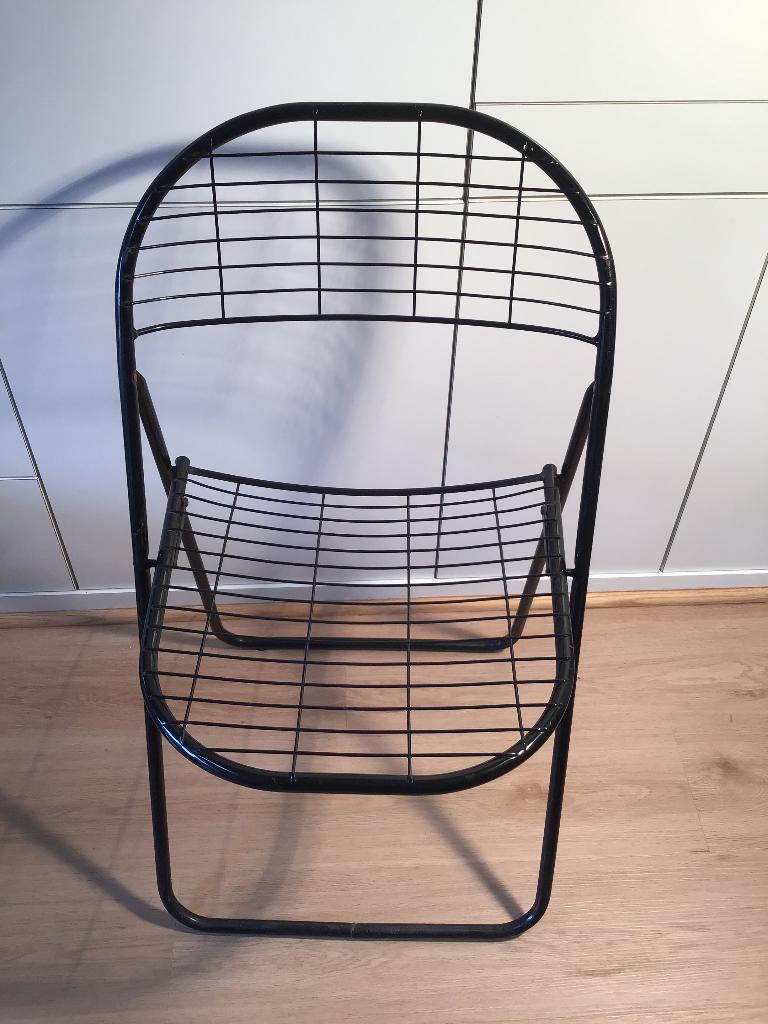 Chaise pliante design Ikea des années 80, Enlèvement ou Envoi, Utilisé, Métal, Une
