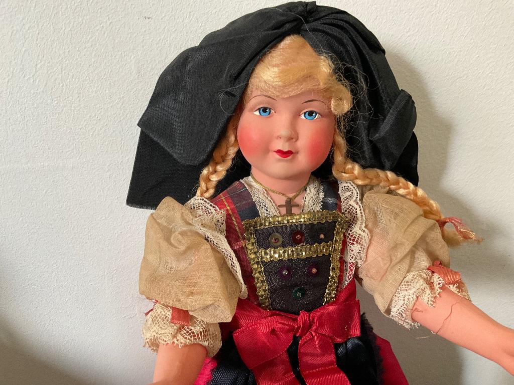 Oude Franse Celluloid pop, Verzamelen, Poppen, Ophalen of Verzenden, Gebruikt, Pop