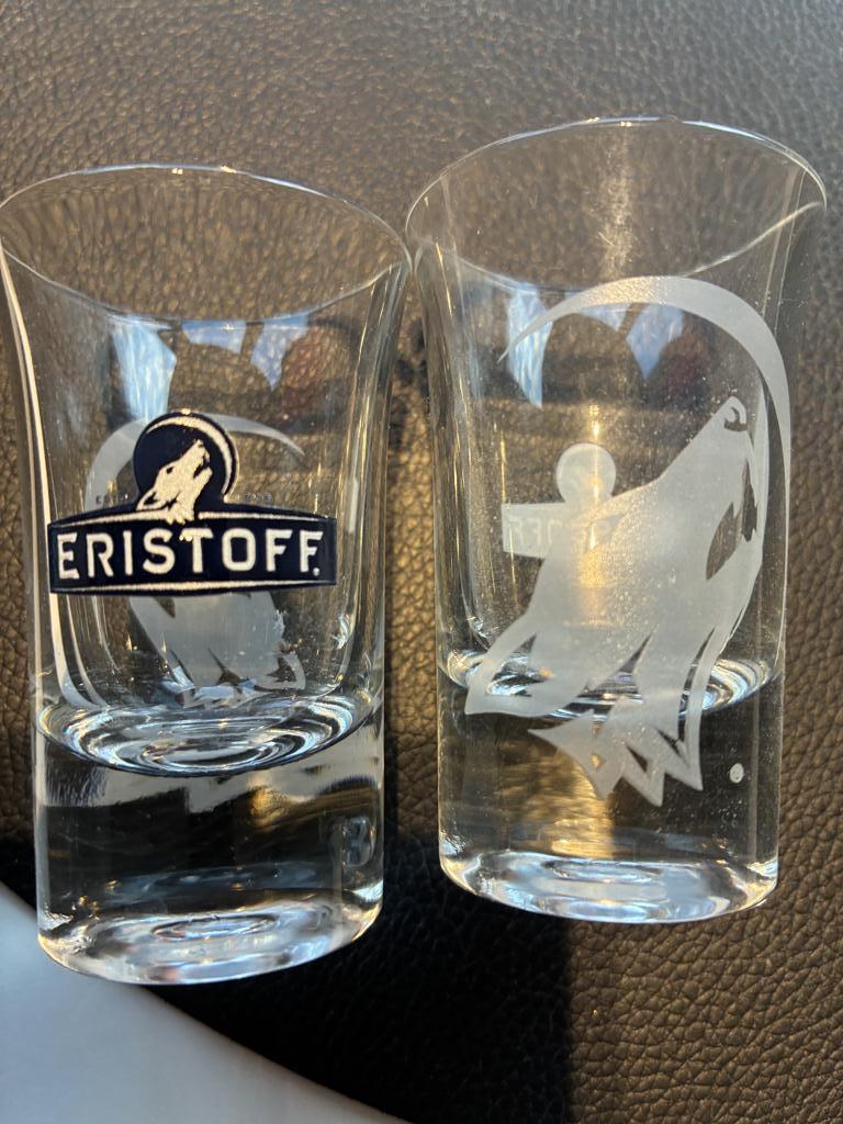 Borrelglaasjes / shotjes Eristoff, Collections, Enlèvement, Neuf, Verres et Verres à shot