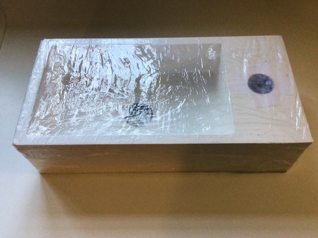 WASBAKJE WIT KOMPOSIET 36X18X9 CM. NIEUW !, Ophalen, Nieuw, Wasbak of Wastafel