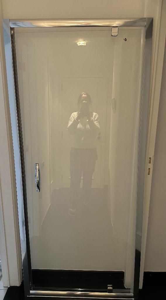 Porte de douche chromée complètement neuve 190x85, Enlèvement, Neuf, Verre, Douche