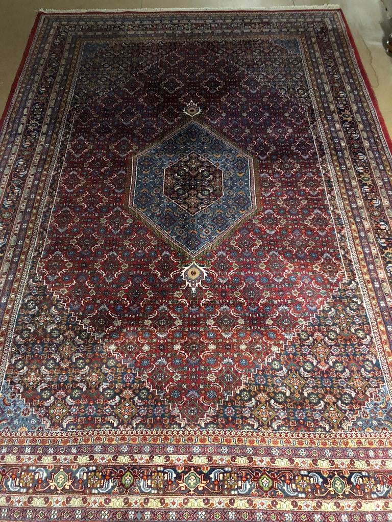 Handgeknoopt oosters tapijt /bidjar, Ophalen, Zo goed als nieuw