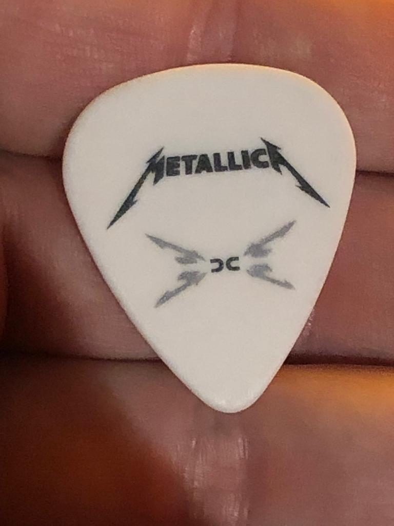 Metallica 2009 - 2010 the rose city world  tour plectrum, Ophalen of Verzenden, Zo goed als nieuw