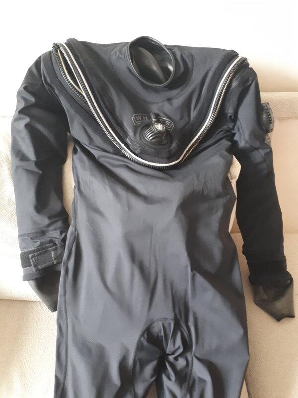 Whites droogpak, Enlèvement, Utilisé, Combinaison de plongée