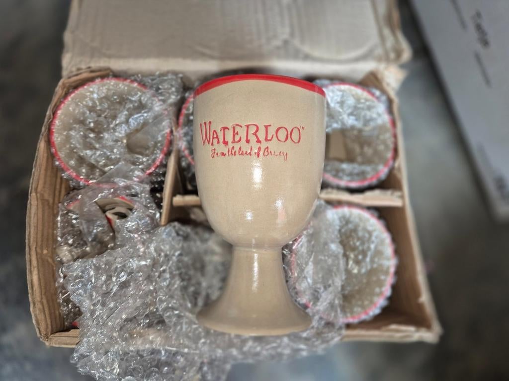 6 waterloo stenen kruiken, Verzamelen, Verzenden