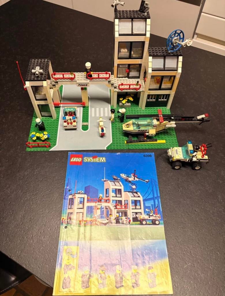 Set LEGO Vintage 6398 – Central Precinct HQ (incomplet), Kinderen en Baby's, Speelgoed | Duplo en Lego, Gebruikt, Lego, Complete set
