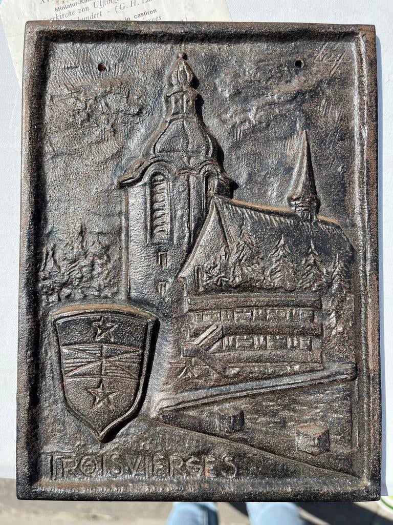 Eglise gietijzeren plaat, Antiek en Kunst