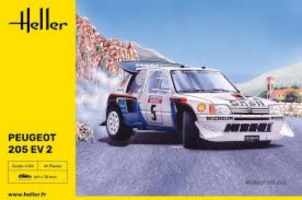 HELLER 80716 peugeot 205 EV 2 échelle 1/24, Neuf, Enlèvement ou Envoi, Voiture, Plus grand que 1:32