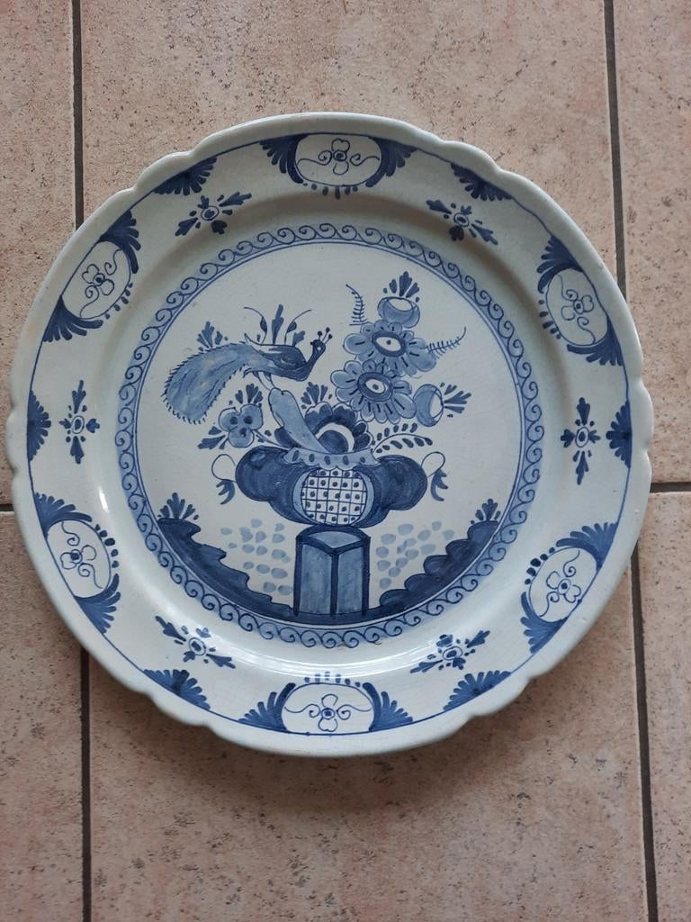 Assiette de Delft 30 cm, Enlèvement ou Envoi