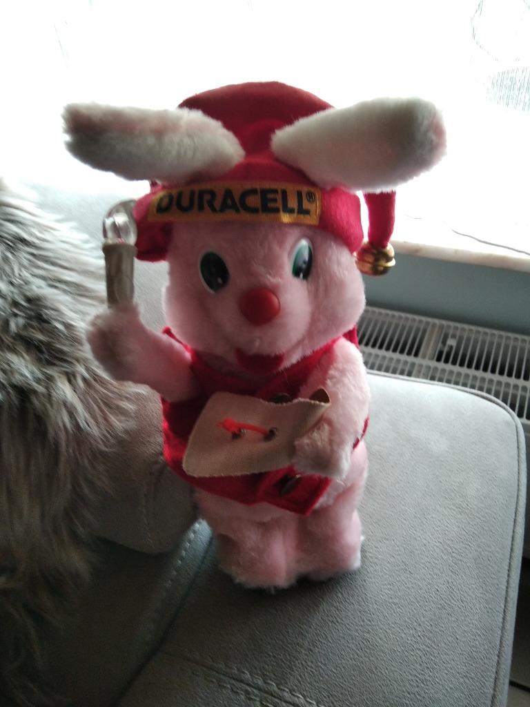 Konijn Duracell kerstmis, Ophalen of Verzenden, Zo goed als nieuw