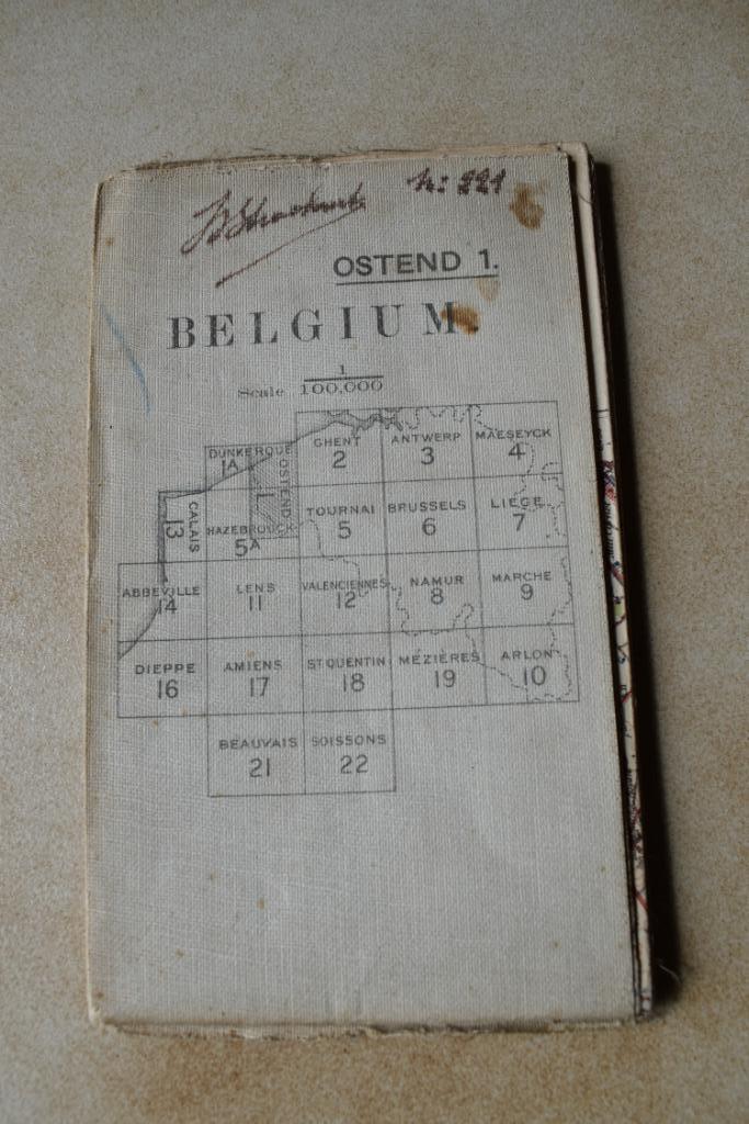 Ostende 1 Carte Militaire Première Guerre Mondiale, Envoi, Armée de terre, Autres types