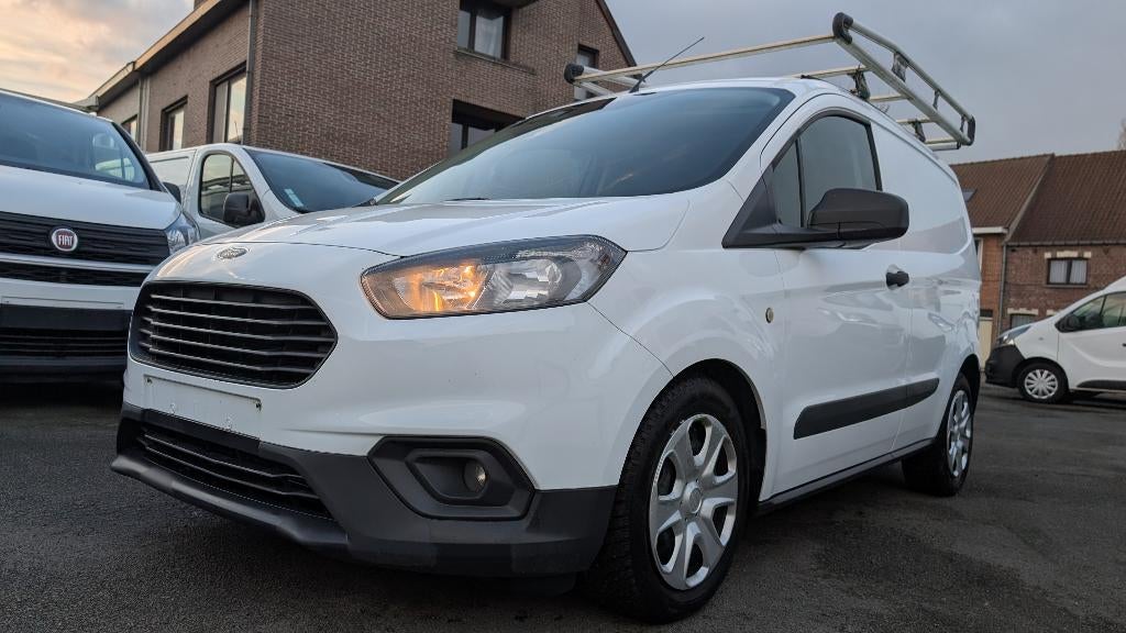Ford Transit Courier 1.5 Tdci Airco Euro 6 Garantie 8250+Btw, Voorwielaandrijving, Stof, Wit, Bedrijf