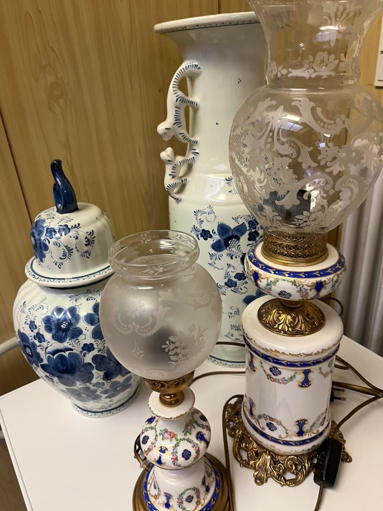 Delft vazen 4 stuks, Antiek en Kunst, Ophalen