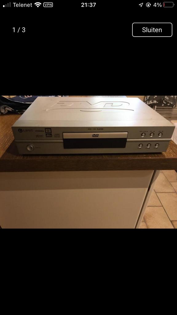 Limit dvd speler in goede staat, Audio, Tv en Foto, Ophalen of Verzenden, Zo goed als nieuw