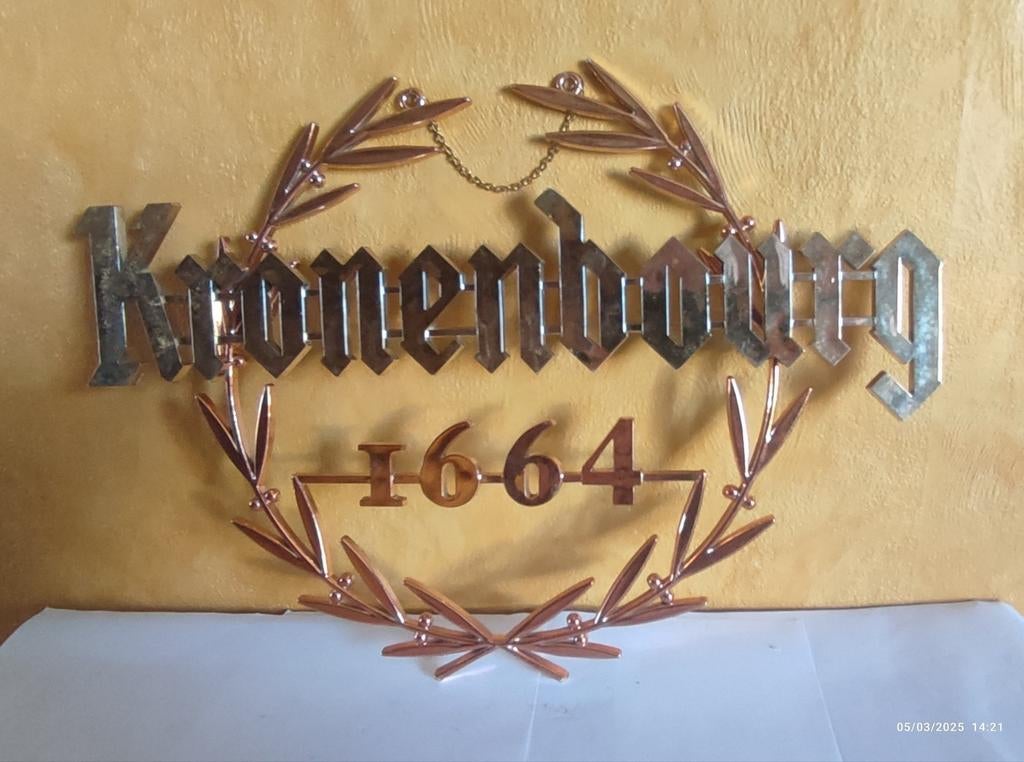 Publicité en plastique KRONENBOURG 1664 ., Collections, Marques & Objets publicitaires, Enlèvement ou Envoi, Utilisé, Panneau publicitaire