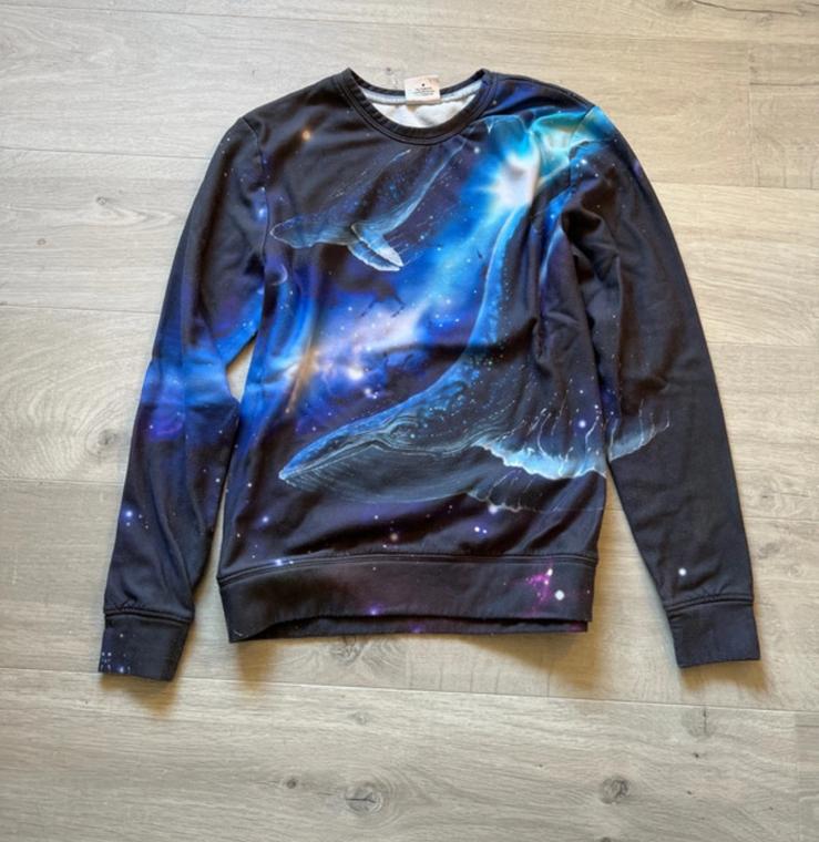 Sweater met Walvissen, Ophalen of Verzenden, Zo goed als nieuw, Maat 36 (S), Blauw
