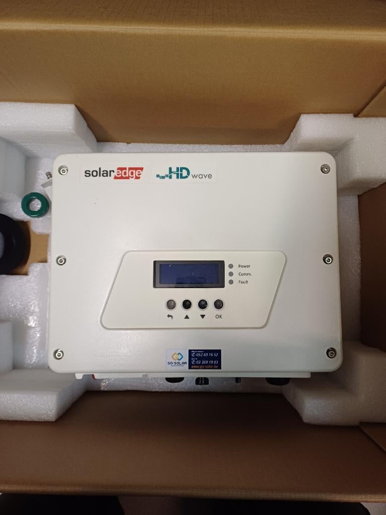 SolarEdge SE3500H omvormer zonnepanelen - 3500W - hybride, Ophalen, Gebruikt, Overige typen, 200 wattpiek of meer