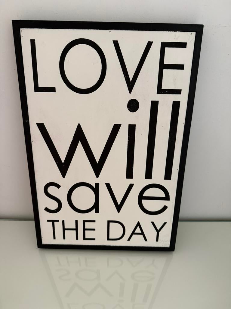 Houten kader met opschrift, Enlèvement ou Envoi, Comme neuf