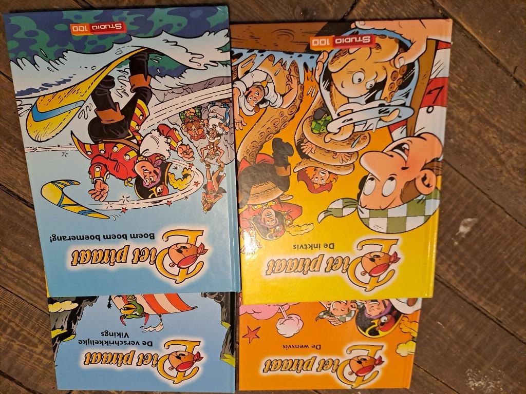 Pakket voorleesboeken piet piraat 4 stuks, Ophalen, Studio 100, 5 of 6 jaar, Fictie algemeen