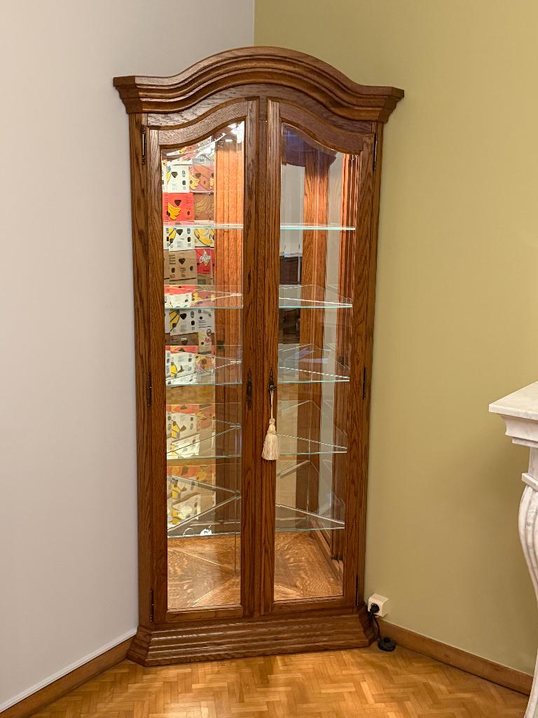 Hoekvitrine kast - Mintjens - Nieuwstaat KOOPJE, Huis en Inrichting, Ophalen, Glas, 100 tot 150 cm, Nieuw
