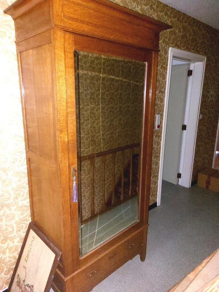 Armoire à glace ancienne pour vêtements, Maison & Meubles, Enlèvement, Comme neuf