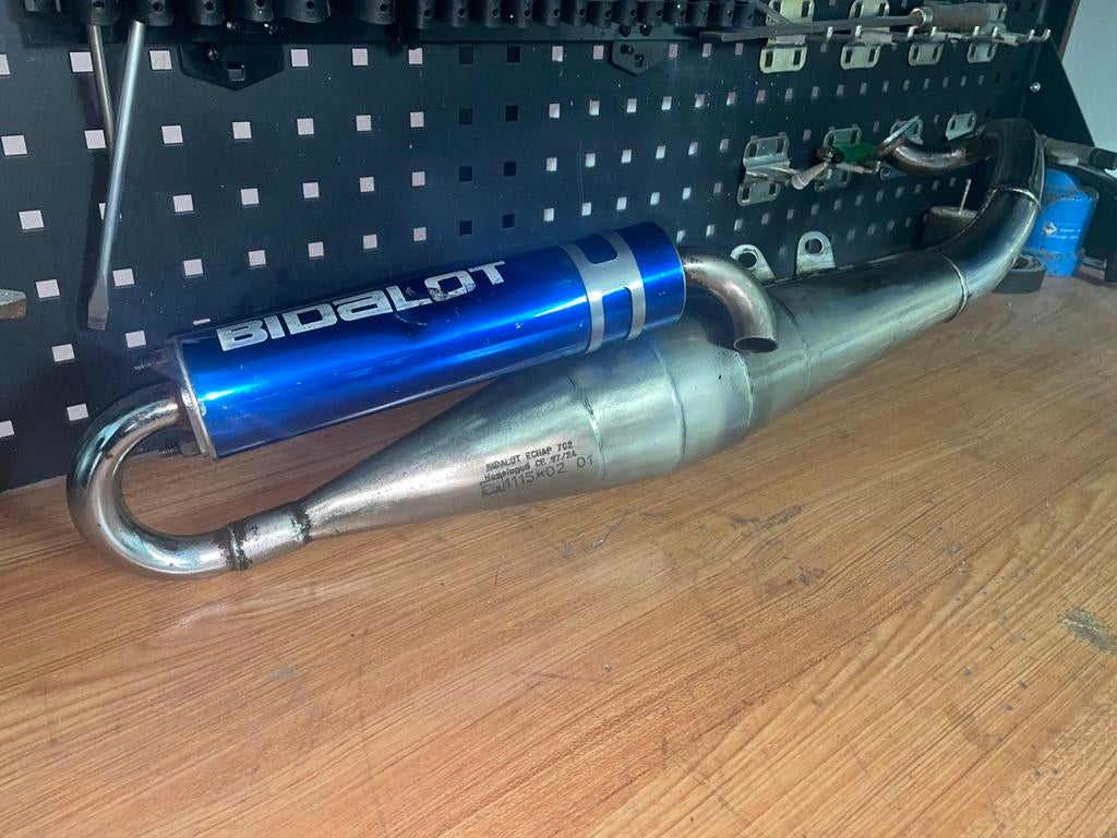 Zeldzame bidalot racing uitlaat, Vélos & Vélomoteurs, Enlèvement ou Envoi, Comme neuf