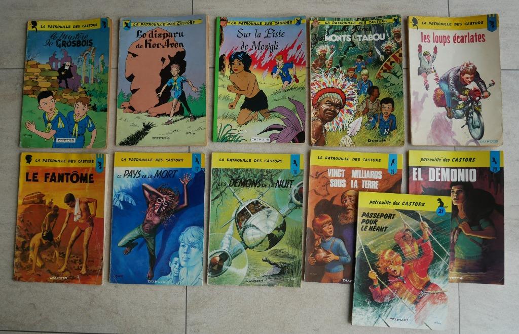 BD Patrouille des Castors N 1 2 4 7 11 16 17 18 19 20 21, Enlèvement ou Envoi