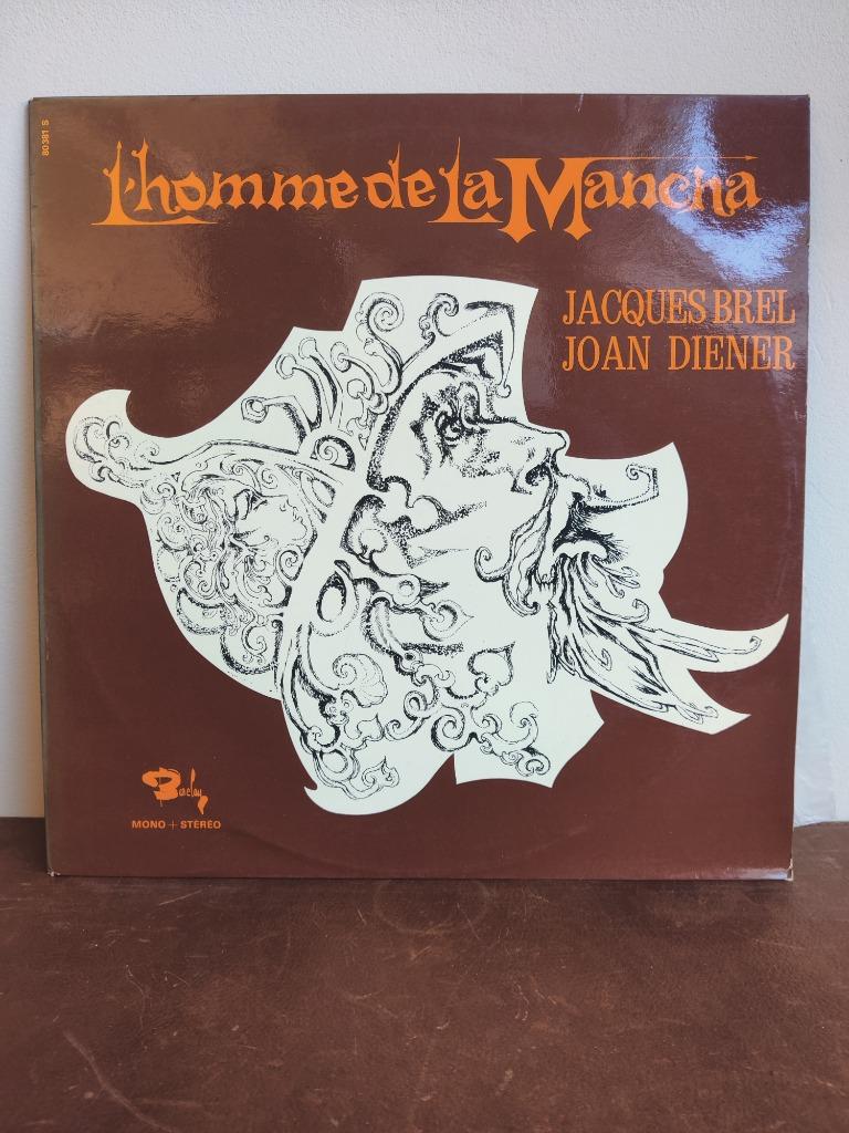 Vinyl: Jacques Brel, Joan Diener – L'homme De La Mancha, Cd's en Dvd's, Vinyl | Overige Vinyl, Gebruikt, Ophalen of Verzenden