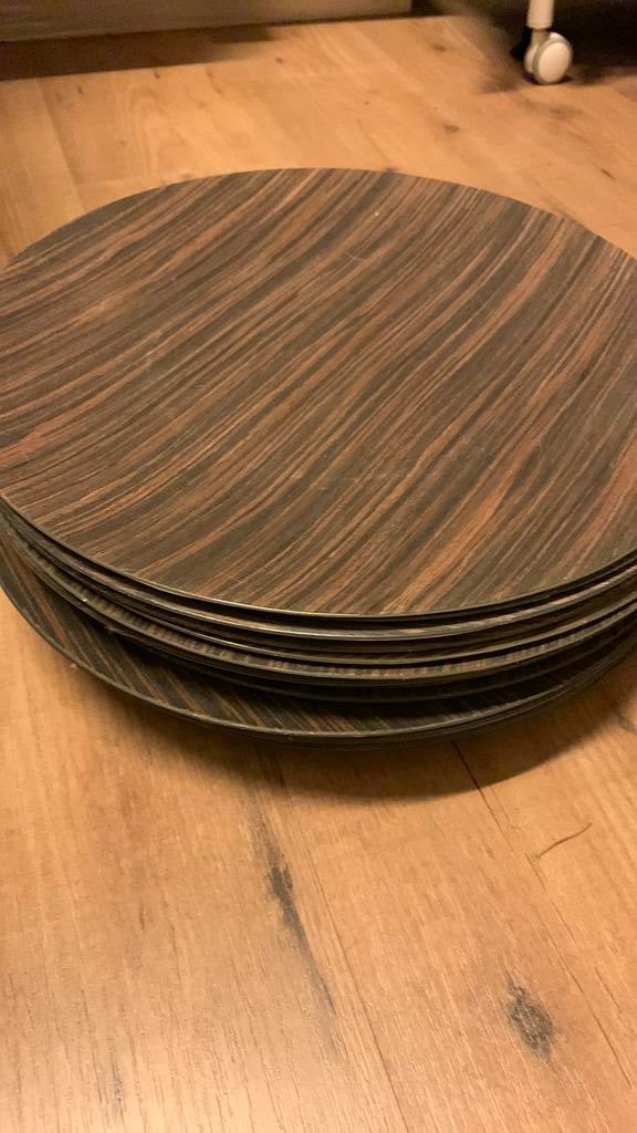 Ronde onderzetborden, Ophalen, Zo goed als nieuw