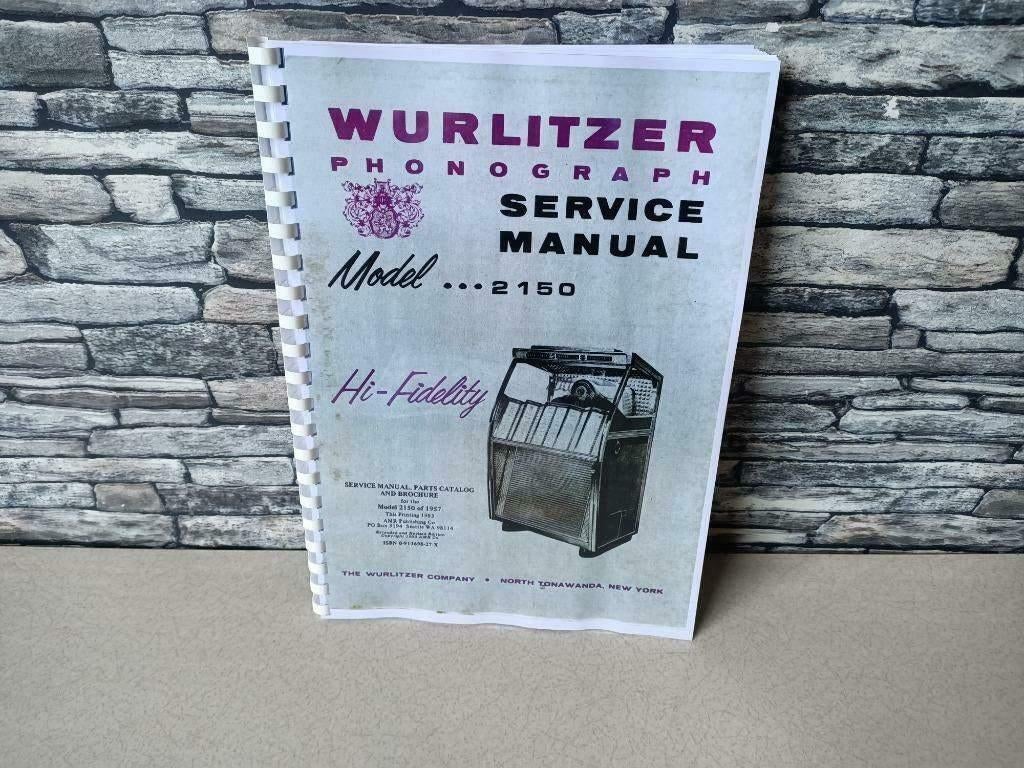 Service Manual: Wurlitzer 2150 (1957) jukebox nieuw !!!, Verzenden, Wurlitzer