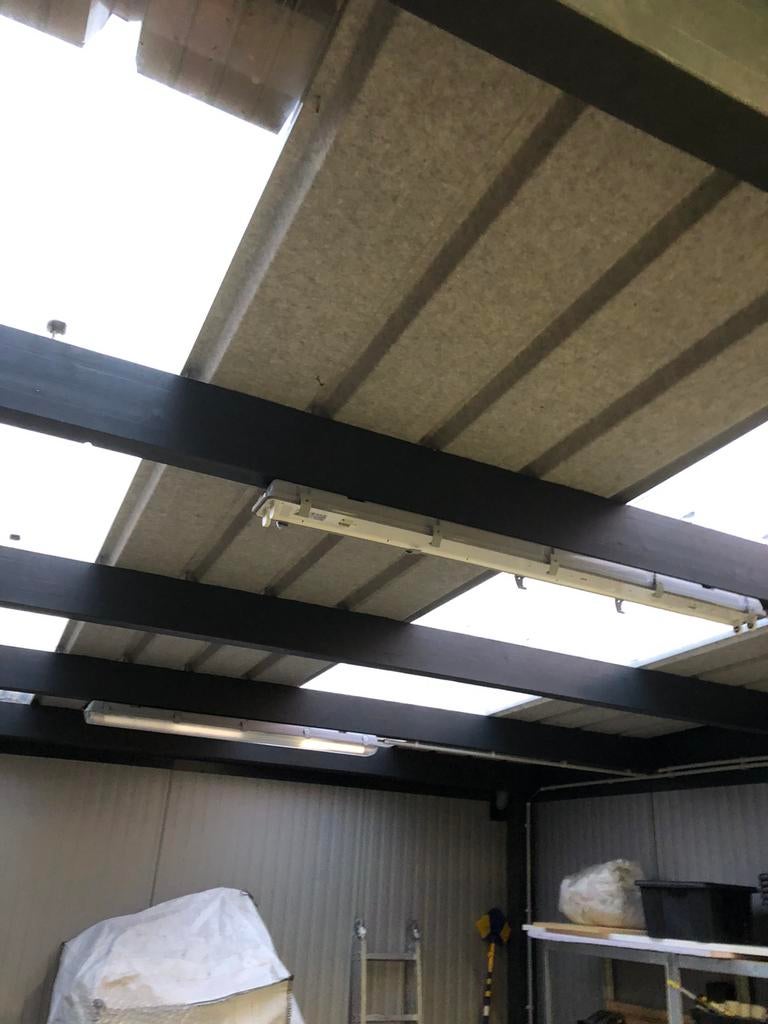 Dubbele neonlamp., Ophalen, Gebruikt