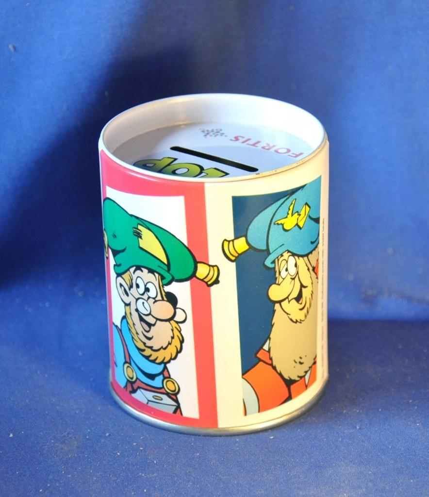 tirelire en metal fortis personnages plop la panne, Ophalen of Verzenden, Zo goed als nieuw, Overige thema's