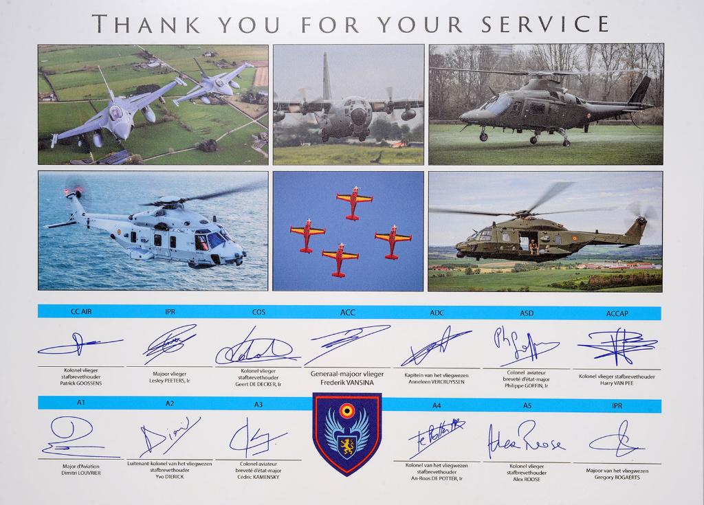 Force aérienne belge - Panneau photo 2019, Envoi, Armée de l'air, Photo ou Poster