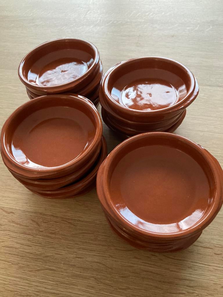 Terracotta schaaltjes 11cm, Huis en Inrichting, Keuken | Servies, Ophalen, Effen, Aardewerk, Schaal of Schalen