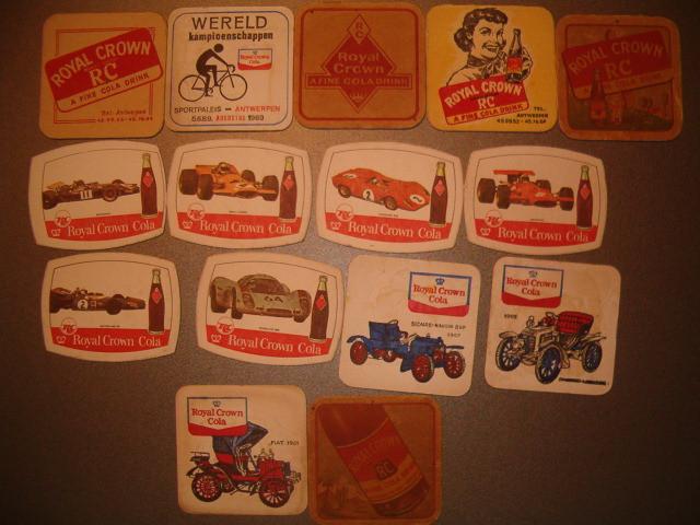 Royal Crown cola : 15 bierviltjes, Verzamelen, Biermerken, Ophalen of Verzenden, Gebruikt, Viltje(s)