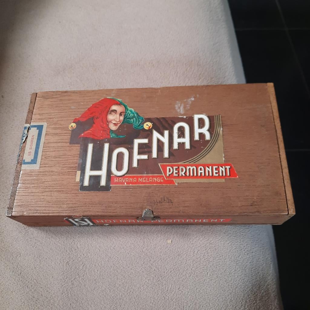 Hofnar (boîte à cigares en bois vide)., Enlèvement ou Envoi, Utilisé