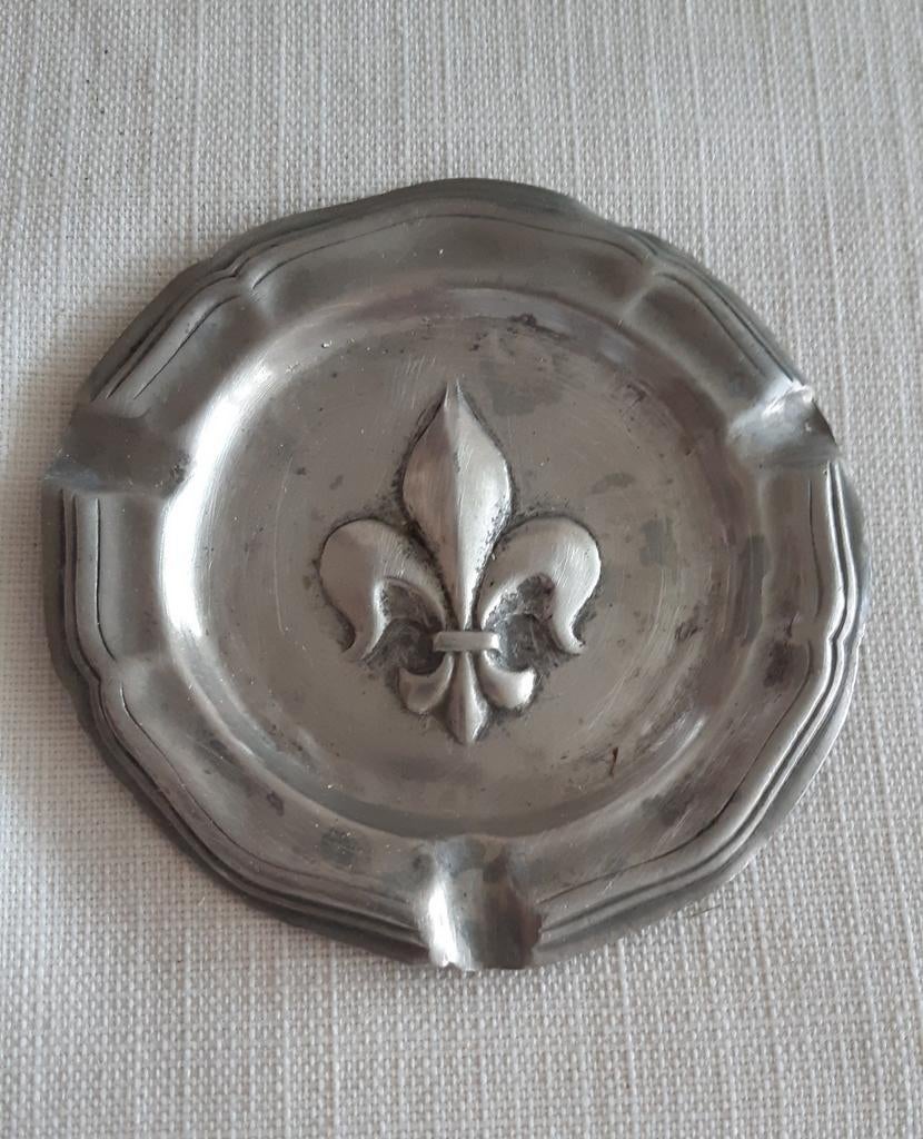 Tinnen asbakje, Antiek en Kunst, Ophalen of Verzenden