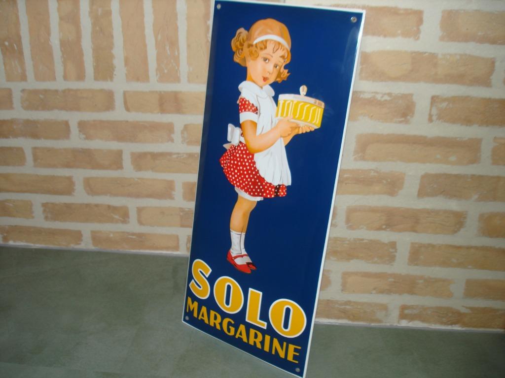 emaille bord  " SOLO ", Antiquités & Art, Antiquités | Email, Enlèvement ou Envoi