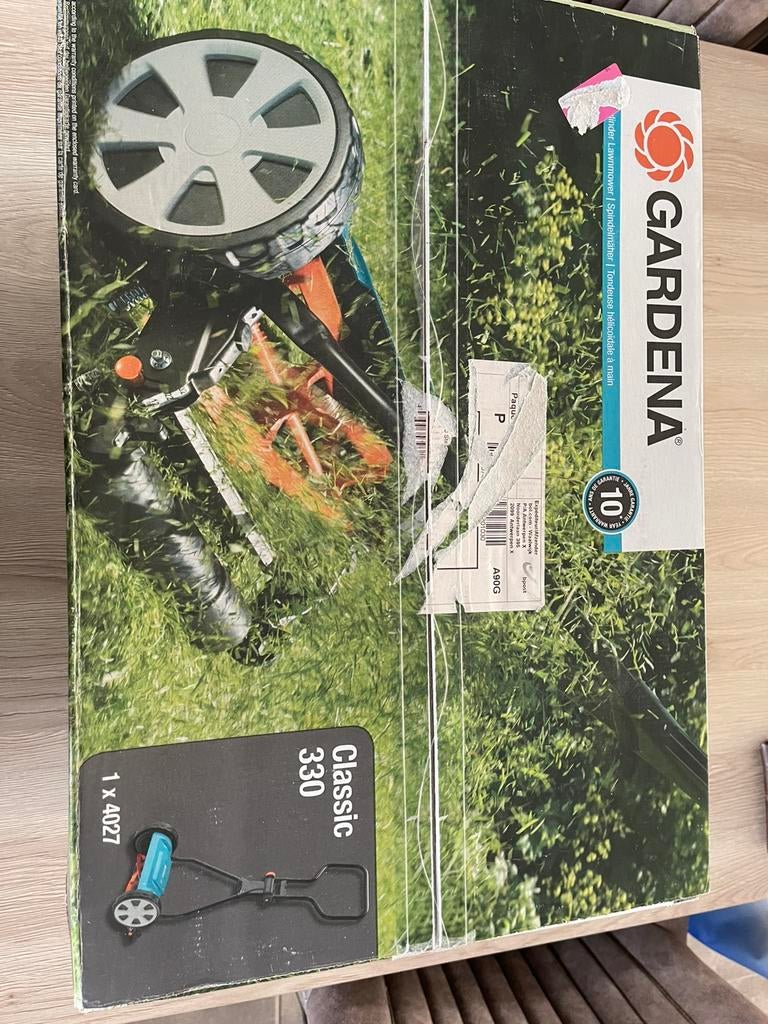 Zelfduwer Gardena Classic 330, Tuin en Terras, Grasmaaiers, Cirkelmaaier, Handgrasmaaier, Nieuw, Ophalen of Verzenden