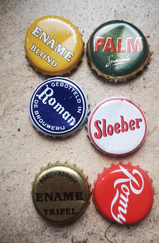 6 capsules de bouteilles de bière, Collections, Enlèvement ou Envoi