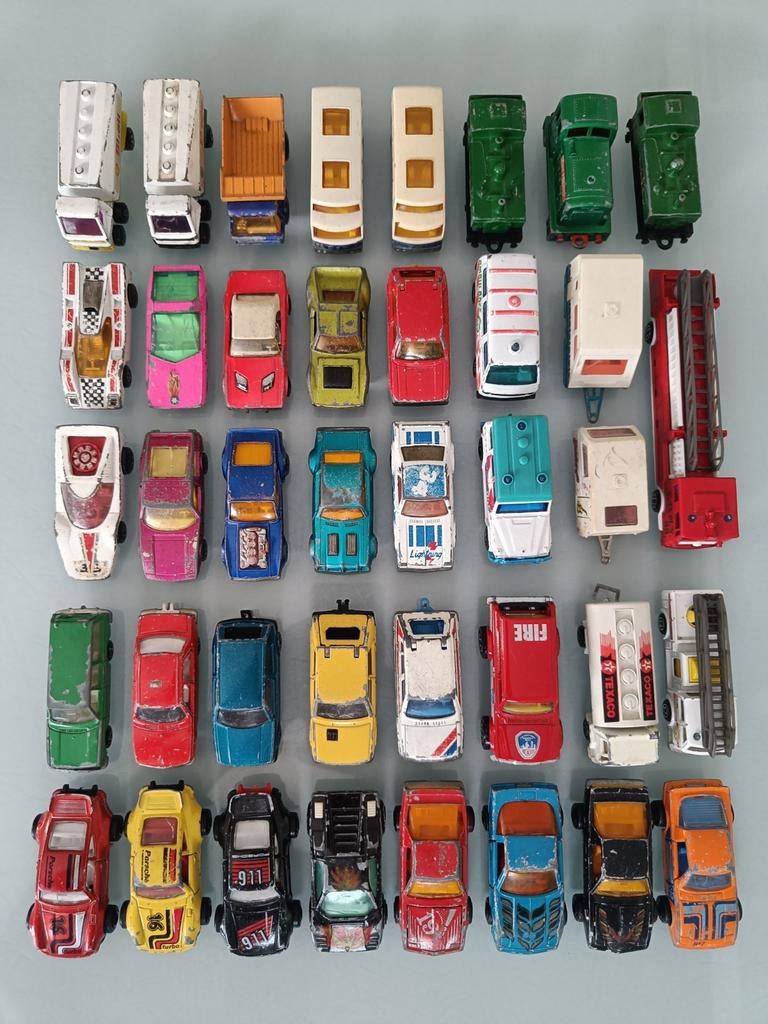 lot de vieilles voitures Matchbox/Majorette., Enlèvement ou Envoi