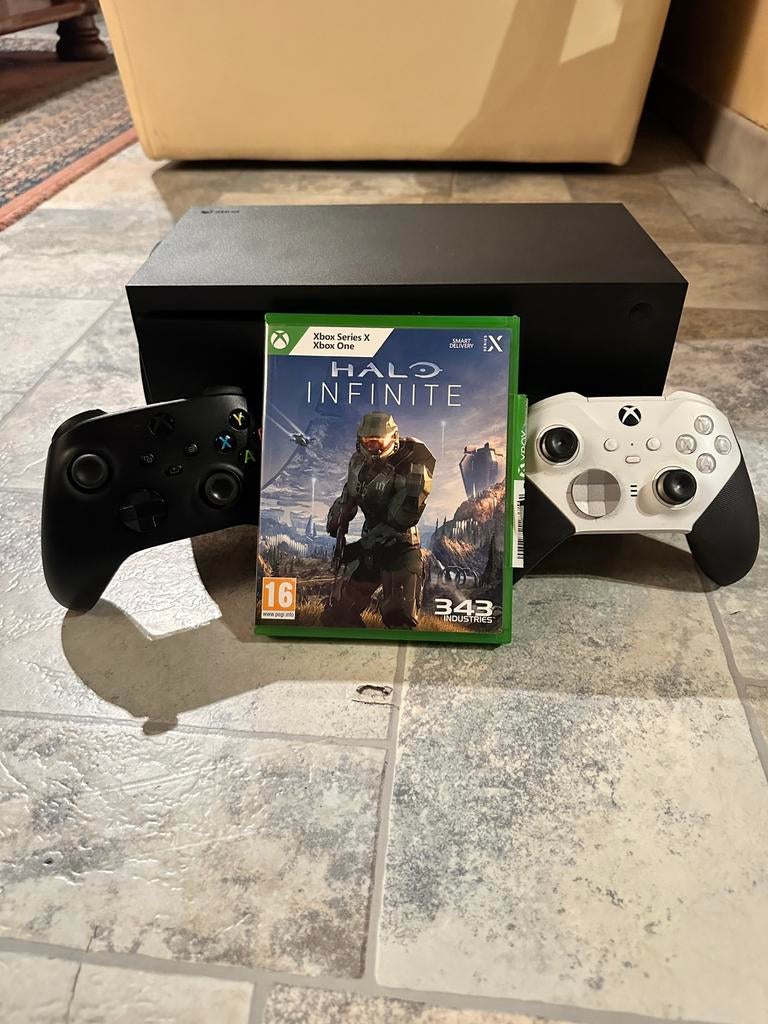 Xbox series X + (Elite Series 2) Controller + Halo Infinite, Enlèvement, Comme neuf, Xbox Series X