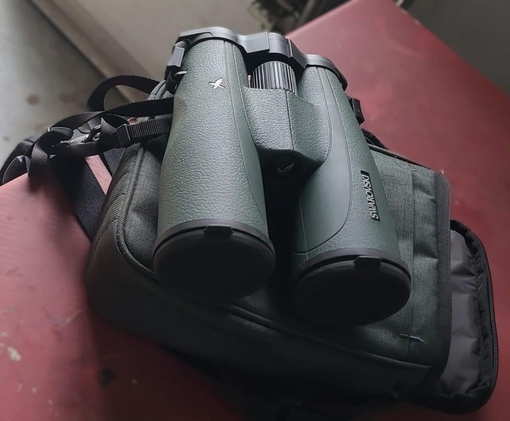 Jumelles Swarovski slc 15x56, Prisme de toit (à droite), Comme neuf, Enlèvement, 12 à 20x