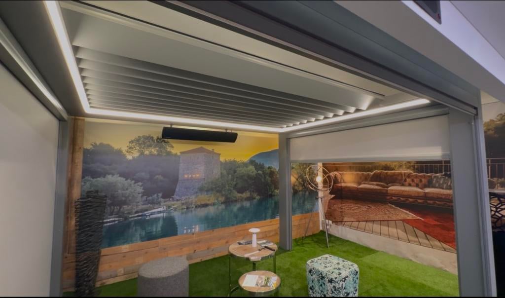 Pergola bioclimatique alu modele expo FULL options, Enlèvement ou Envoi, Comme neuf