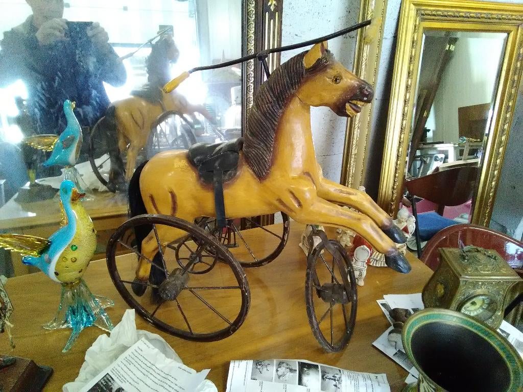 antiek deco paardje, Ophalen