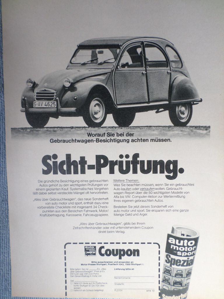 Citroën 2CV 2PK Advertentie, Ophalen of Verzenden, Citroën