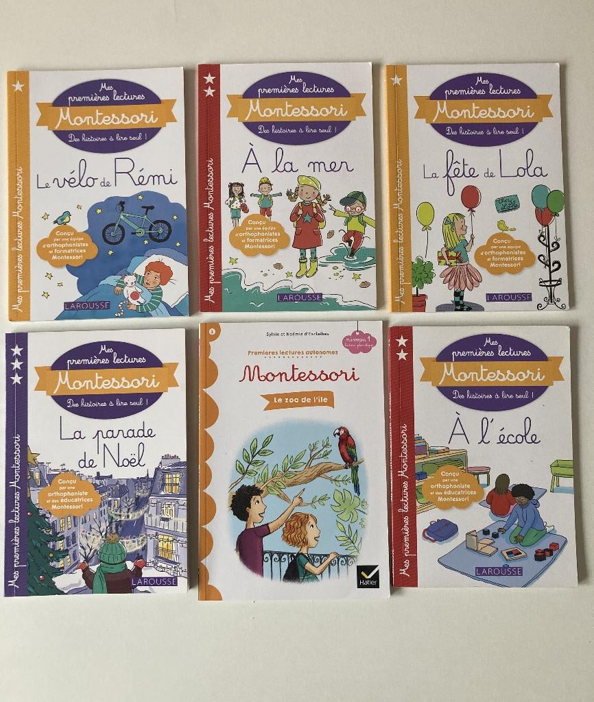 Montessori livres "mes premières lectures" - lot de 6 titres, Livres, Enlèvement, Comme neuf, Livre de lecture