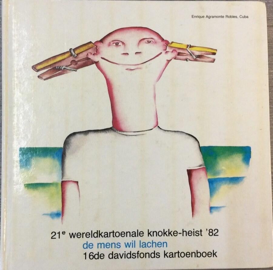 boek: cartoons 1995+2000 KH+Press Belg 2003+Saaie boel hier, Boeken, Ophalen of Verzenden, Zo goed als nieuw, Cartoons