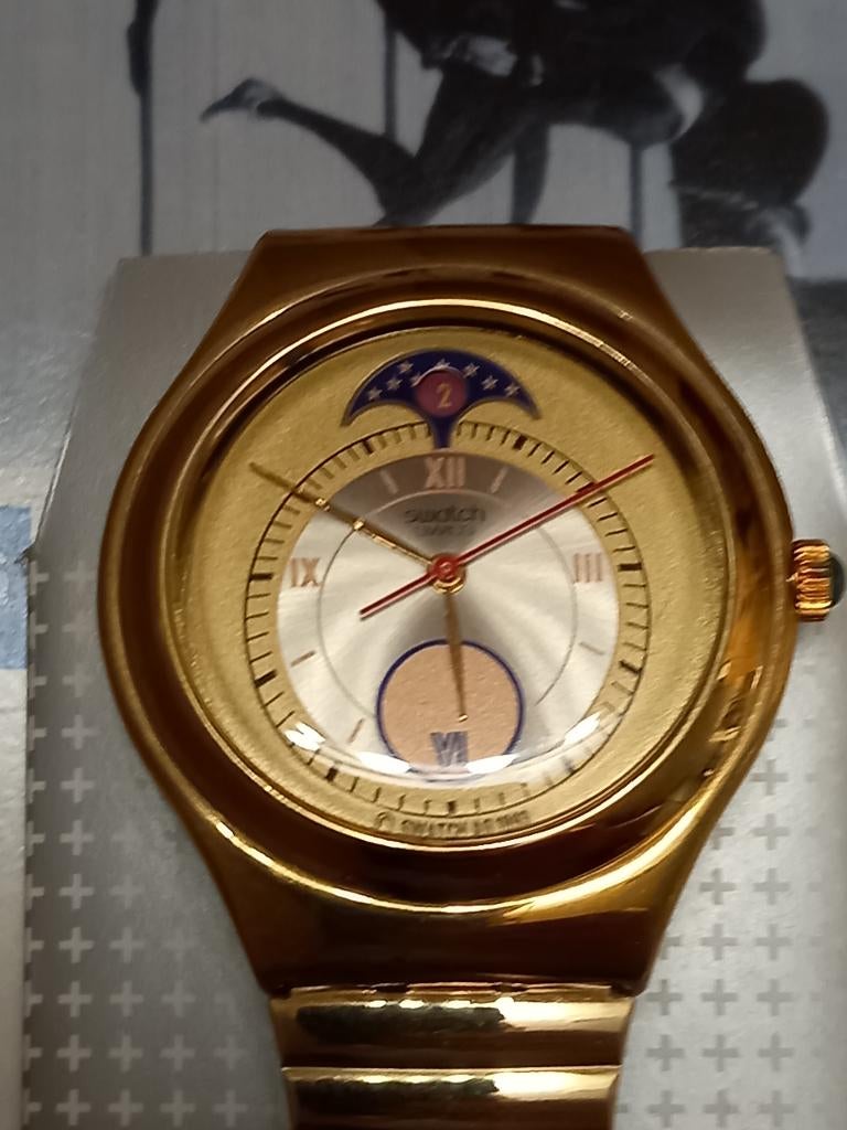 Montre Swatch Irony neuve set complet 1994, Enlèvement ou Envoi, Swatch, Acier, Acier