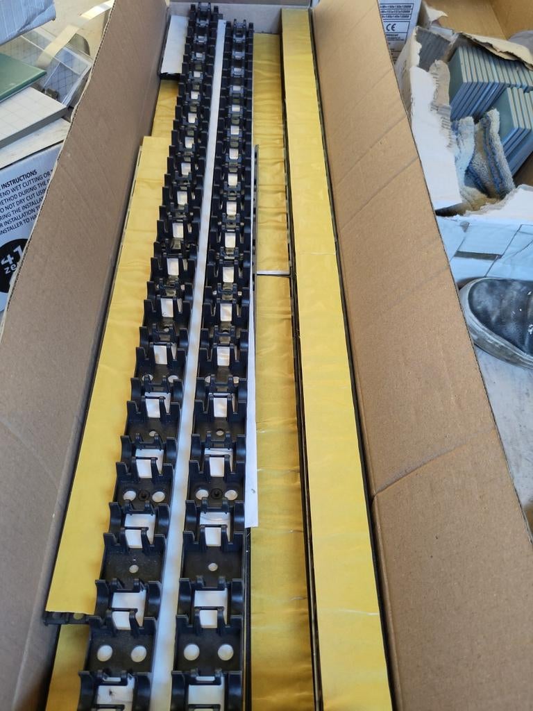 Vloerverwarming kliksysteem, Enlèvement